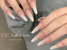 シーシーネイルサロン 池袋(C.C.Nail salon)/長さ出しからグラデーション