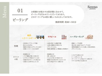 セレーノ 白金台(seReno)/【各種ピーリング】