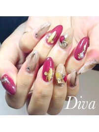 クリスマスカラーNail