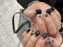 シェリーラメール 池袋店(cherie la mer)/black × flower