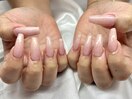 長さ出しナチュラルラメカラー