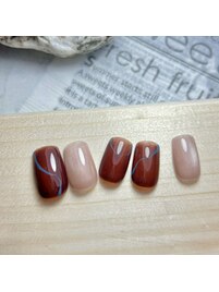 マグネットネイル/冬ネイル