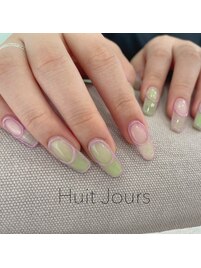 ふちどりおしゃネイル