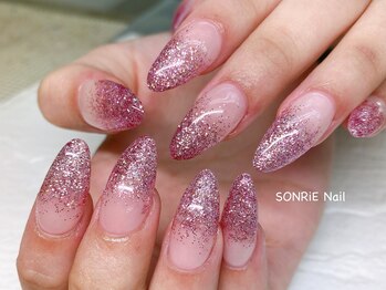 ソンリエ 青竹店(SONRiE)/ピンクのラメグラデーション！