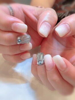 ハーティーネイル hearty nail 溝の口店/マーメイドネイル