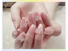 トレンドネイルスタジオ(Trend Nail Studio)/バカラネイル+パウダーオーロラ