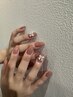 【tomoko】simple nail(片手1本ずつアート)