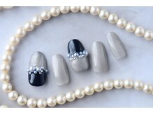 ネイルサロンアンドスクール ミュー(Nail Salon & school mieux)/パールデザイン