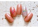 ぷっくりリボンネイル