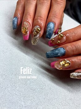 フェリス(Feliz)の写真/《フィルイン導入サロン》“ひとクセ”あるデザインであなただけのネイルに◇Only oneの指先へ導きます♪