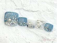 ネイルメゾン 池袋店(NAIL MAISON)/キラキラ海ネイル￥11000