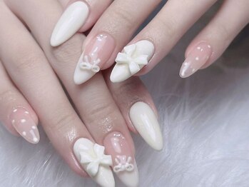 ピーチネイル 大塚(Peach Nail)/ゴージャスデザインx白