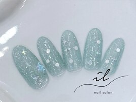 ラメワンカラー×ホログラム