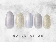 ネイルステーション たまプラーザテラス店(NAIL STATION)/クリアパープル／パラジェル