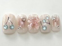 ネイルメゾン 天神店(NAIL MAISON)/さくらんぼチークリボン¥8000