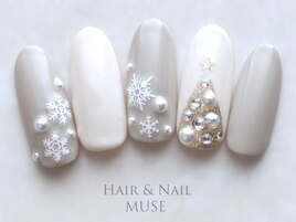 ホワイトクリスマスグレージュ雪