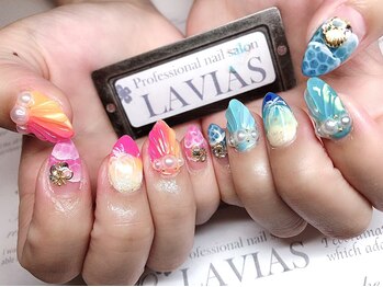 プロフェッショナル ネイルサロン ラヴィアス(LAVIAS)/【ジェル】10本アートし放題