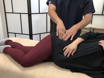 琥珀/マタニティ整体の様子