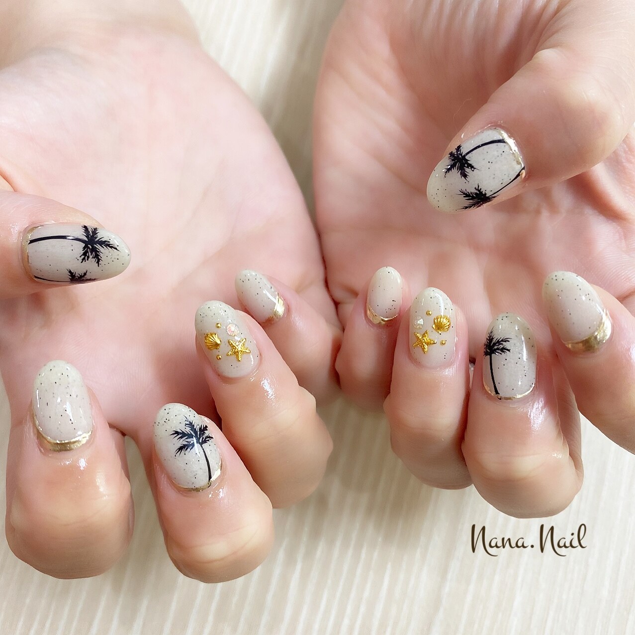 2025年-2026年冬トレンド】ヤシの木 ハンドのネイルデザイン集｜人気順