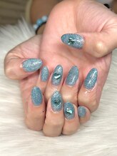 タムタムネイル 本厚木(Tam Tam Nail)/ワンカラー。ストーン追加