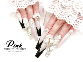 長さだしジェルチップ☆ビジュー