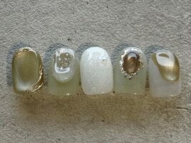 くすみオリーブぷるマグ