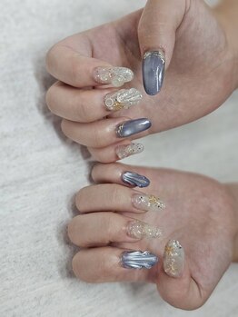 ネイルサロンスクール ビュートバタフライ 町田店(BEAUT BUTTERFLY)の写真/ワンランク上の大人スカルプで美しく魅せる指先に。洗練されたデザインと"もち"や"質"にこだわる贅沢ネイル