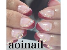 アオイネイル(aoinail)/斜めフレンチ☆
