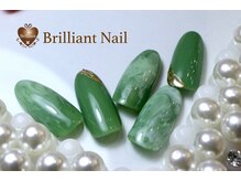 ブリリアント/抹茶オレネイル♪