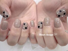 ハートホロネイル