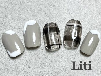 リティ(Liti)/No.140 Artチェックネイル