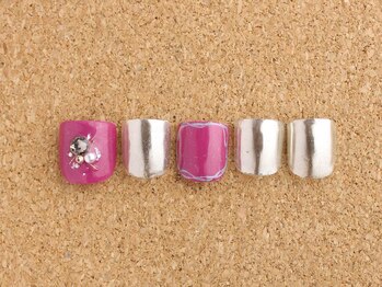 ネイルサロン ブランロール 白金店(Nail Salon Blanl'or)/FOOT パープル¥8,760