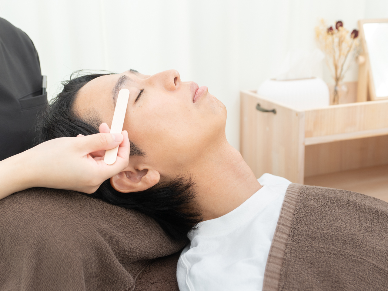 アリッチ 岡崎店(a.Rich)/ワックス後はパックで冷やします