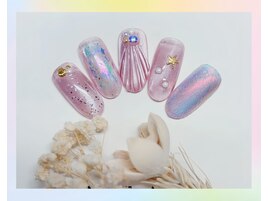 貝殻パーツの定額デザイン