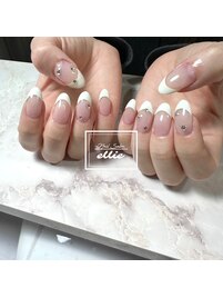 フレンチネイル＋ストーン