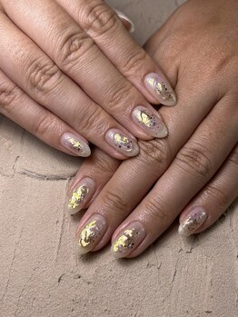 ハチニーキューネイルアトリエ(829 Nail Atelier)/ぷっくりニュアンスアート