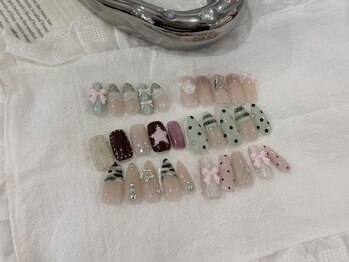 ネイルメゾン 梅田(NAIL MAISON)の写真/★HAND★スプリングコース￥8050♪季節感あるカラーリングとデザインで、理想のお洒落ネイルが完成☆[梅田]