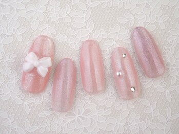 ネイルサロン ラグゼ(Nail salon Luxe)/リボンネイル