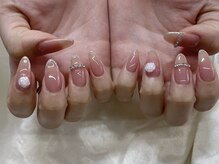 インザピンクリリー(in the pink LILY)/きれいめちゅるんバラネイル