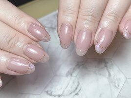 癖フレンチ　オーロラ　シンプル
