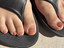 ネイルビジョルノ つくばみどりの店(Nail Begiorno)/フットネイル　秋ネイル