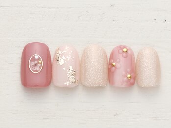 ノーネイル 蒲田(NO NAIL KAMATA)/ぷっくりお花　￥4990