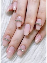 グラデーション×チェーンネイル