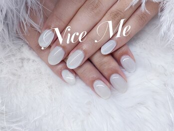 ナイスミー(Nice Me)/白マグネット♪