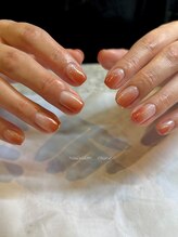 シンプル秋色ネイル
