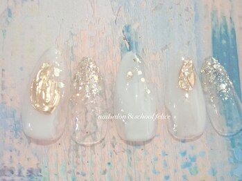 フェリーチェ(nail salon＆school felice)/トレンドアートコース￥7690