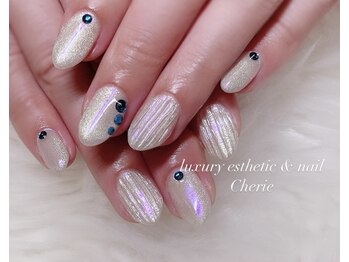 シェリエ(Cherie)/バカラネイル/ブルーストーン