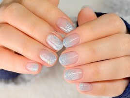 ジェルアート/お花ネイル