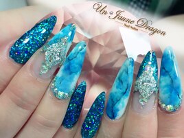 ロング☆天然石ネイル