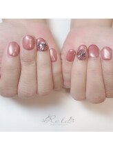 ネイルアンドアイラッシュ リラ 東三国店(Rela)/ビジューネイル